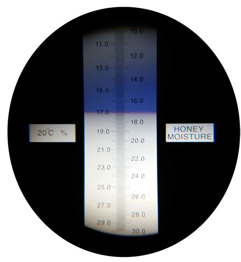 honey bee calibrating refractometer|honey refractometer readings.